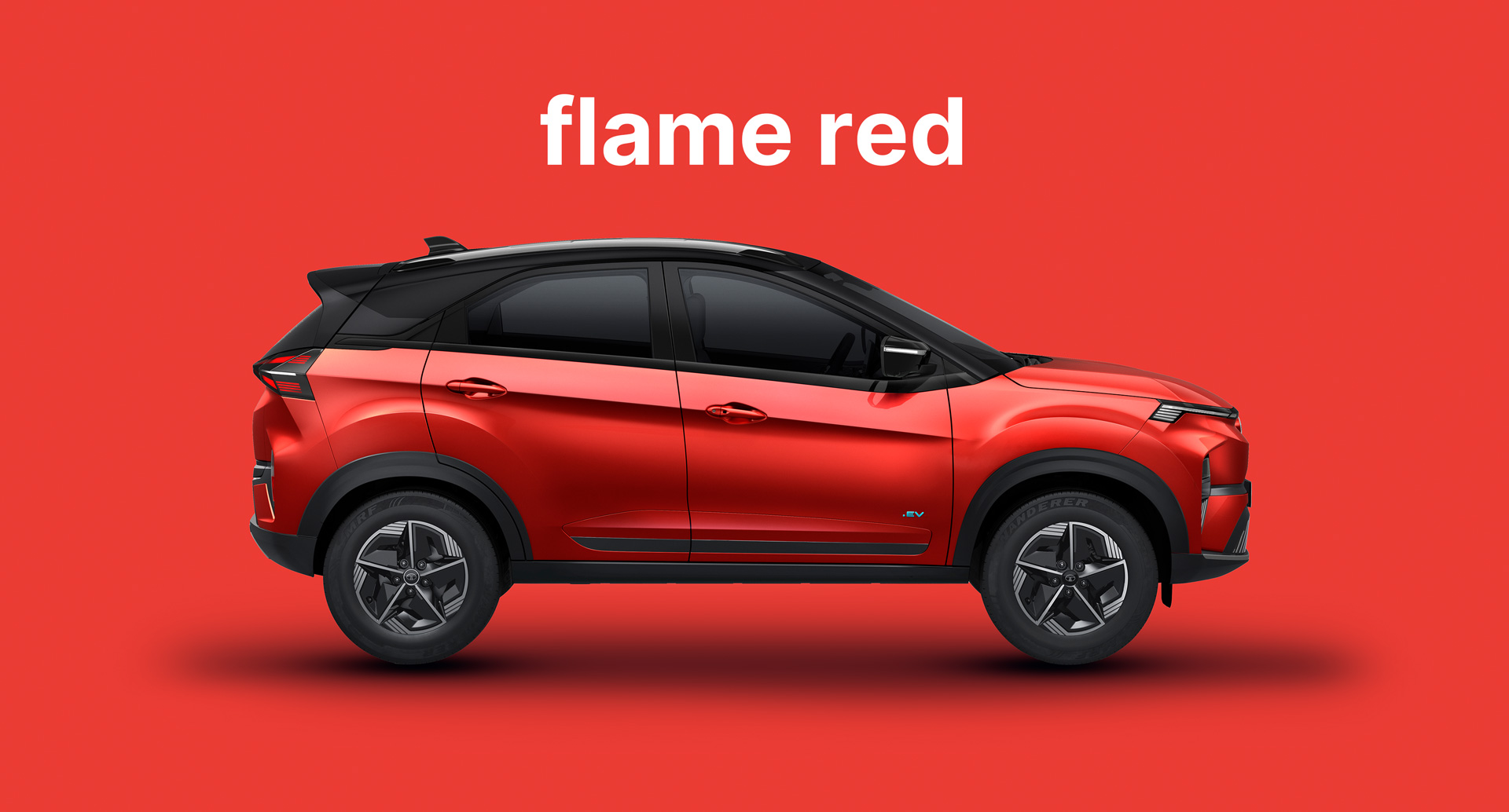 Tata Nexon Flame Red Color Variant