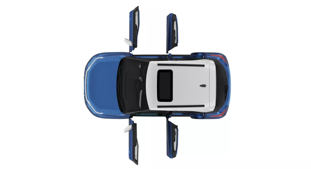 90 degree opening doors System