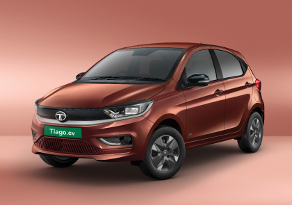 Tata Tiago.ev in tropical mist