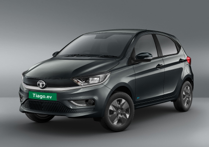 Tata Tiago.ev in signature teal blue